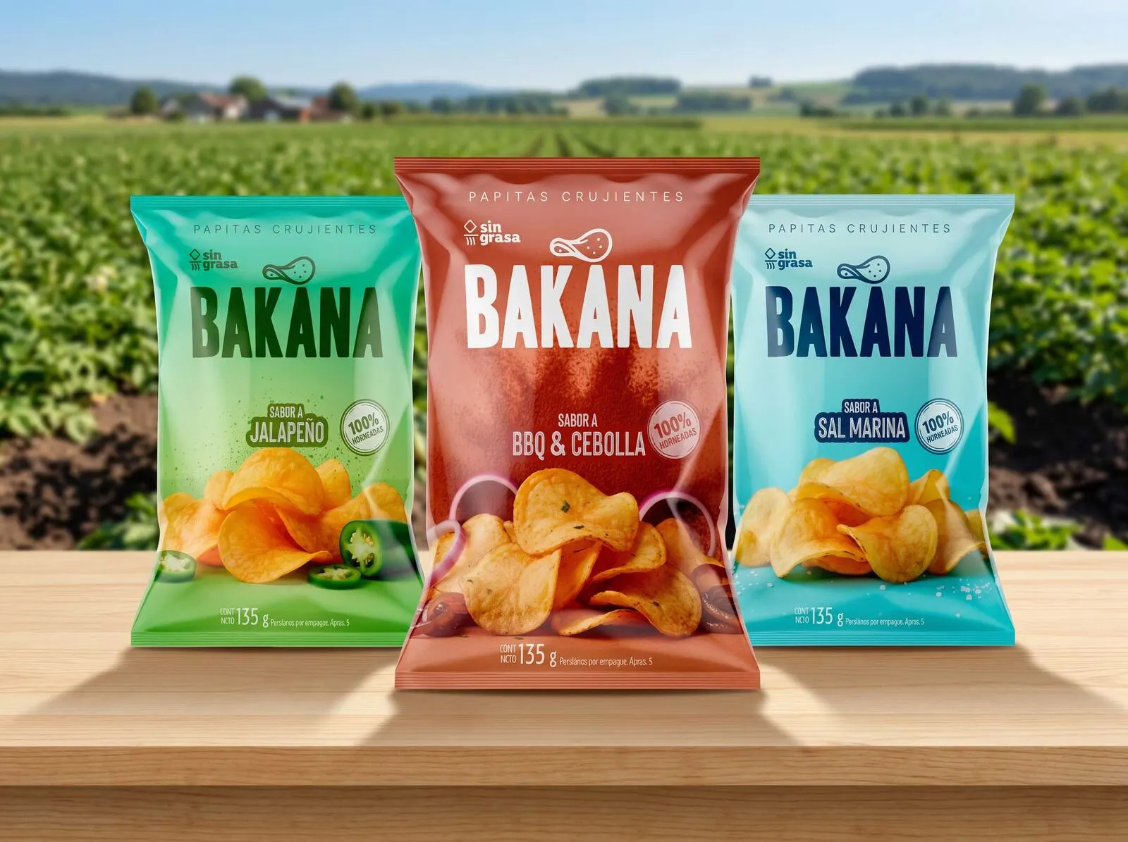 Bakana snack packaging